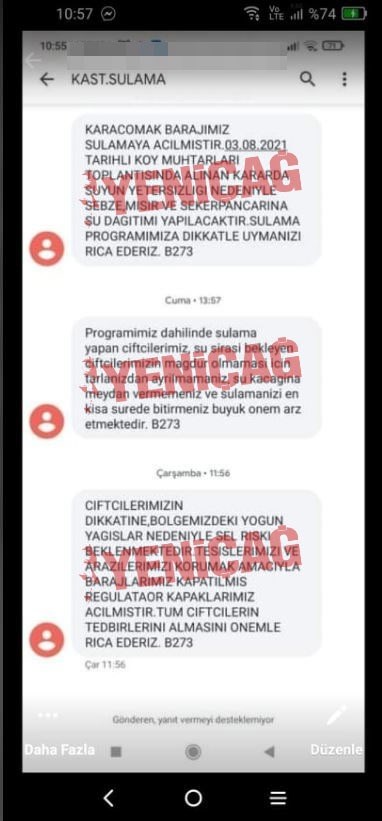 Çiftçilere giden mesaj ortaya çıktı: Bozkurt'ta regulataör kapakları açılmış!