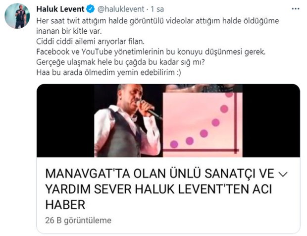 Haluk Levent isyan etti: Ölmedim, yemin edebilirim