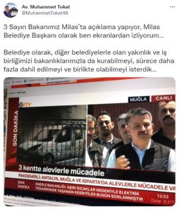 Milas Belediye Başkanı Tokat'tan bakanlara sitem: "Daha fazla dahil edilmeyi isterdik