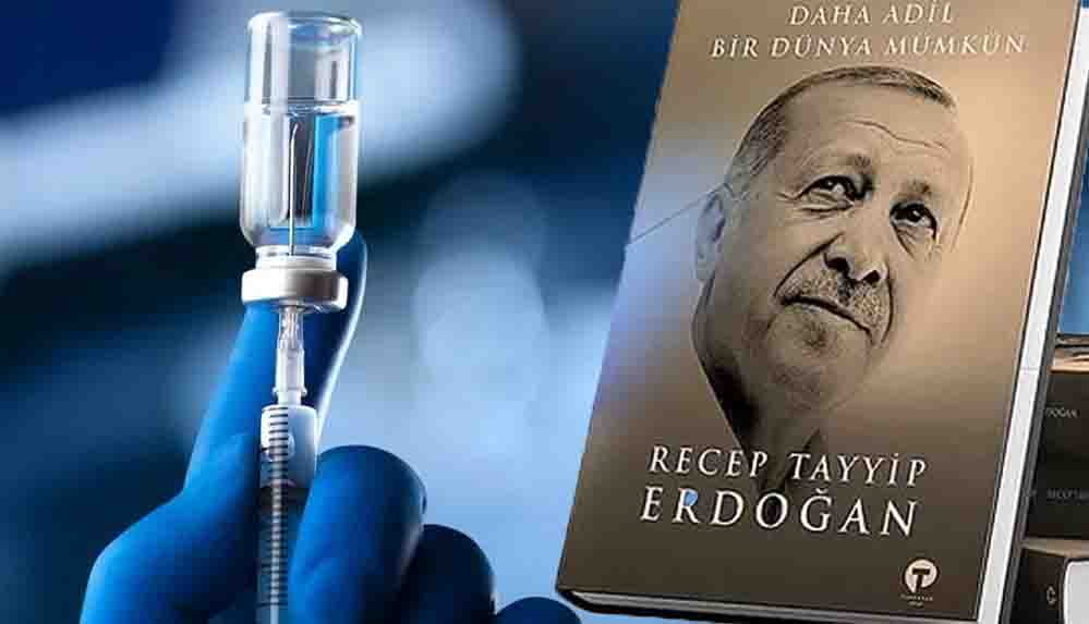 AKP'den 'kampanya': Aşı olup partiye başvurana Erdoğan'ın kitabı hediye