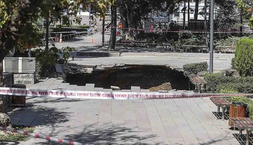 Ankara Güvenpark'ta göçük meydana geldi