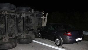 Edirne-İstanbul Otoyolu'nda zincirleme trafik kazası