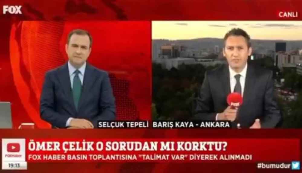 FOX TV muhabiri, AKP Sözcüsü Çelik'in basın toplantısına alınmadı