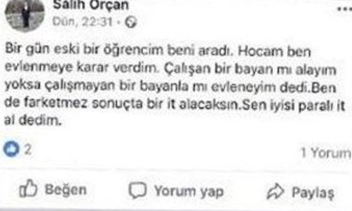 Kadınlara ‘it’ diyen müdür ortaokula yönetici oldu