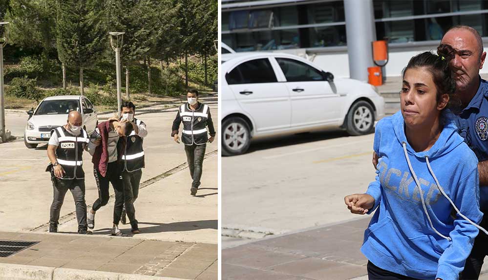 Hatay'ın-merkez-Antakya-ilçesinde-kız-arkadaşını-satırla-yaraladığı-gerekçesiyle-gözaltına-alınan-kişi-adliyeye-sevk-edildi.