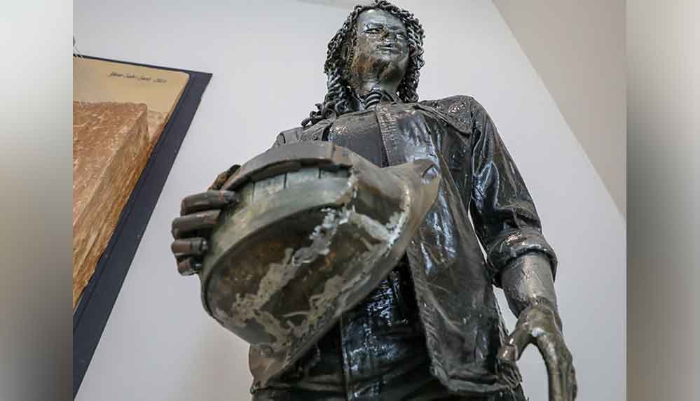 Kömürhan Köprüsü'nün inşaat atıkları sanat eserine dönüştü