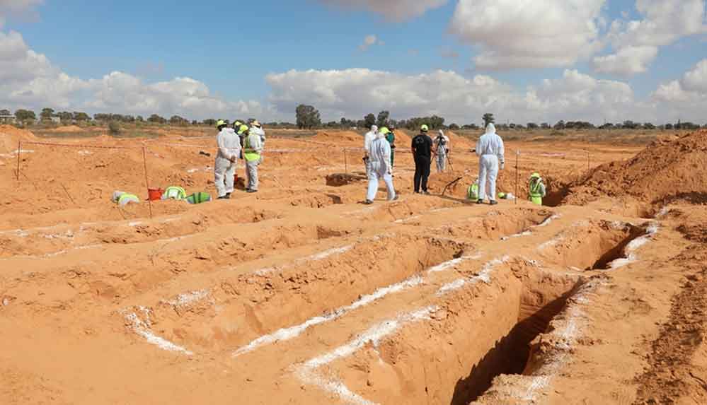 Libya'nın Terhune kentinde bir toplu mezar daha bulundu