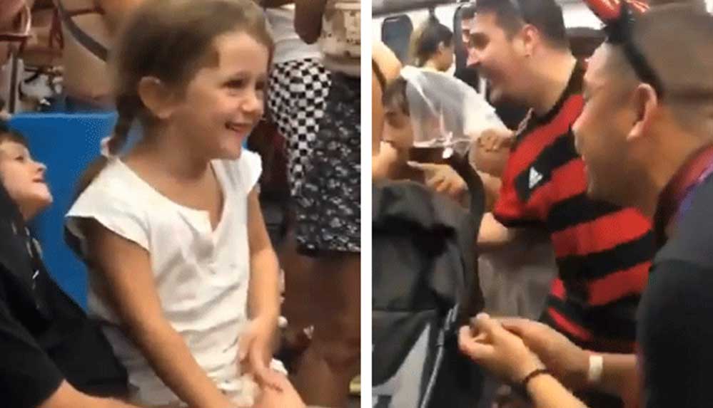 Rio-de-Janeiro-metrosunda-ağlayan-küçük-bir-kız-ve-onu-eğlendirmek-için-#BabyShark-şarkısını-hep-birlikte-söyleyen-yolcuların-viral-olan-görüntüleri