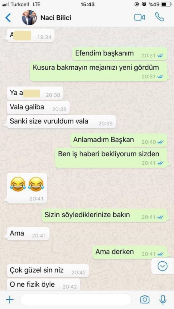 TÜGVA belgelerinden sonra ortaya çıktı: AKP'li isimden iş arayan kadına sarkıntılık mesajları 3 TÜGVA belgelerinden sonra ortaya çıktı: AKP'li isimden iş arayan kadına sarkıntılık mesajları
