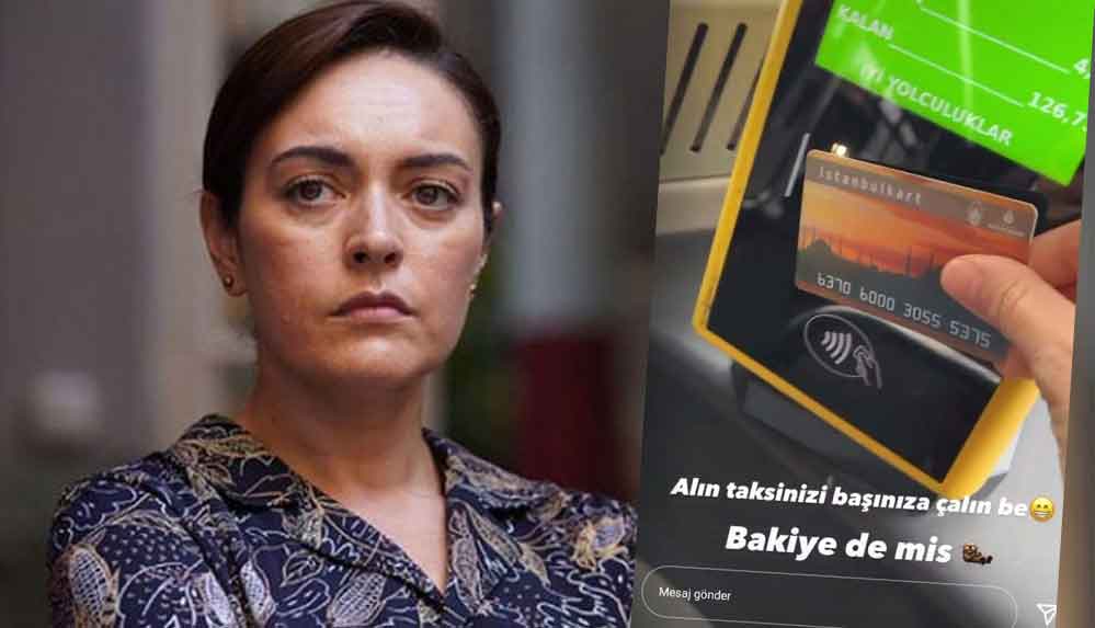 Taksi-sorununa-tepki-gösteren-Ezgi-Mola,-belediye-otobüsünden-fotoğraf-paylaştı