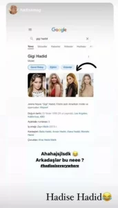 Google, Gigi Hadid ve Hadise'yi karıştırdı: 'Hadise Hadid'