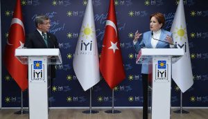 Gelecek Partisi Genel Başkanı Davutoğlu, İYİ Parti Genel Başkanı Akşener'i ziyaret etti