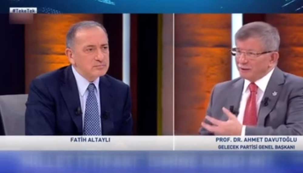 Fatih Altaylı'dan, canlı yayında Davutoğlu'na "Egolusunuz" eleştirisi