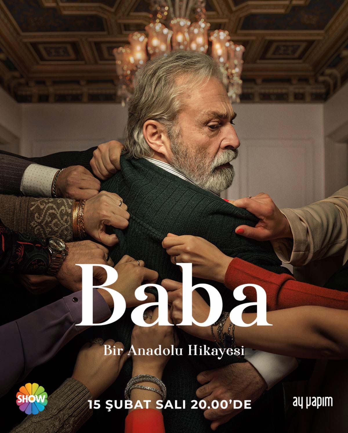 Haluk Bilginer'in başrolünde olduğu 'Baba' dizisinin tanıtım afişi yayınlandı
