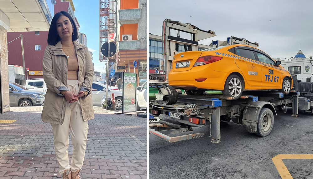İstanbul'da taksici, kadın müşteriyi yolun ortasında araçtan attı