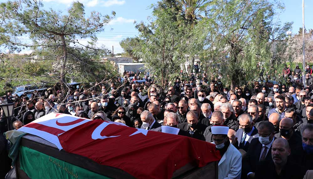Halil Falyalı'nın cenazesi KKTC'de defnedildi