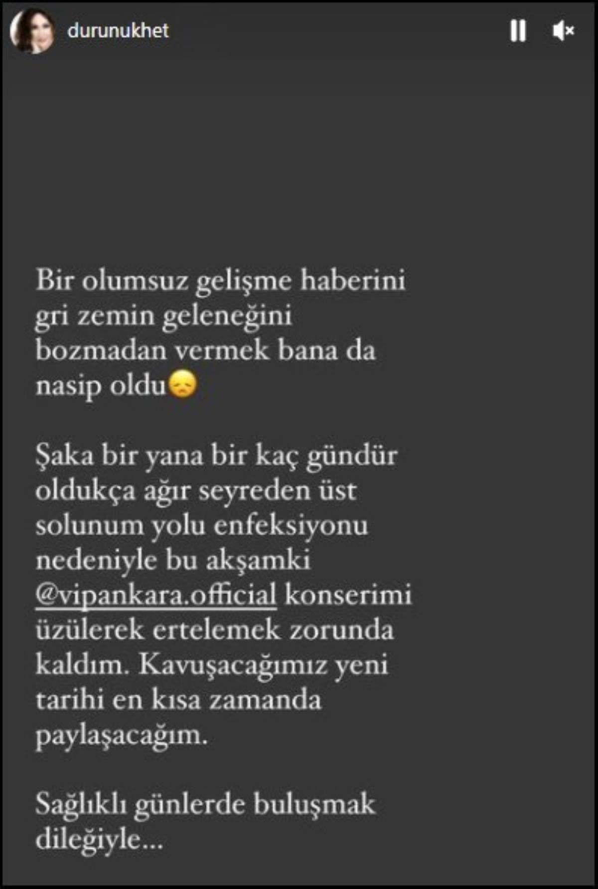 Nükhet Duru'dan kötü haber: Konseri iptal oldu!