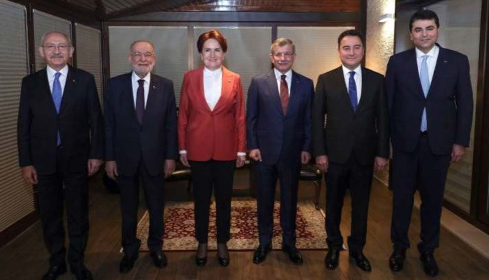 Tarihi zirveden ilk fotoğraf: 6 muhalefet lideri bir araya geldi