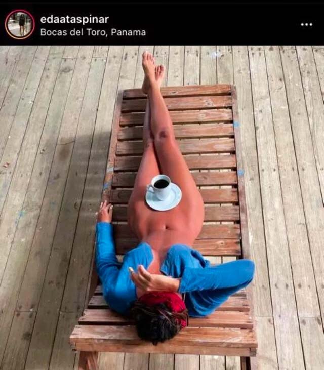 Eda Taşpınar 'fincanla' kapattı, Instagram pornografik bulup kaldırdı