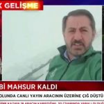 Halk-TV-ekibi-çığda-mahsur-kaldı--'Üzerimize-çığ-düştü,-aracın-içinde-bekliyoruz'