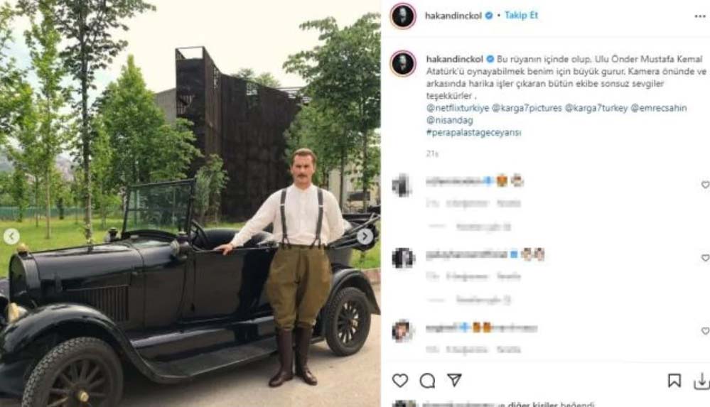 Pera Palas'ta Gece Yarısı dizisinde Atatürk'ü canlandıran kişi, Yargı'nın oyuncusu çıktı