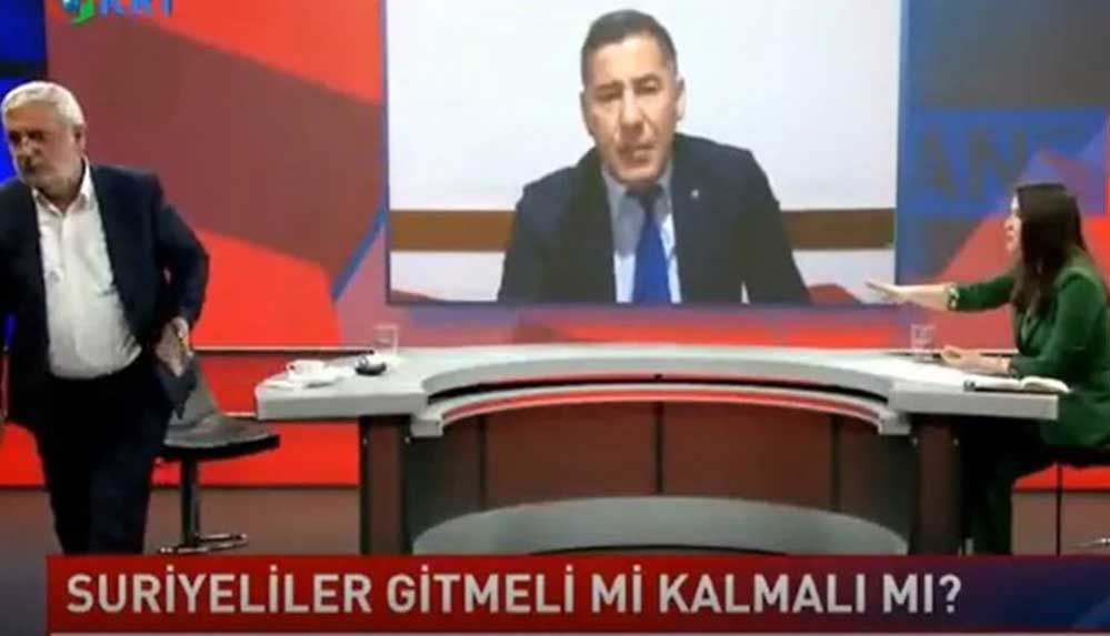 Sinan Oğan'a sinirlenen Mehmet Metiner canlı yayını terk etti