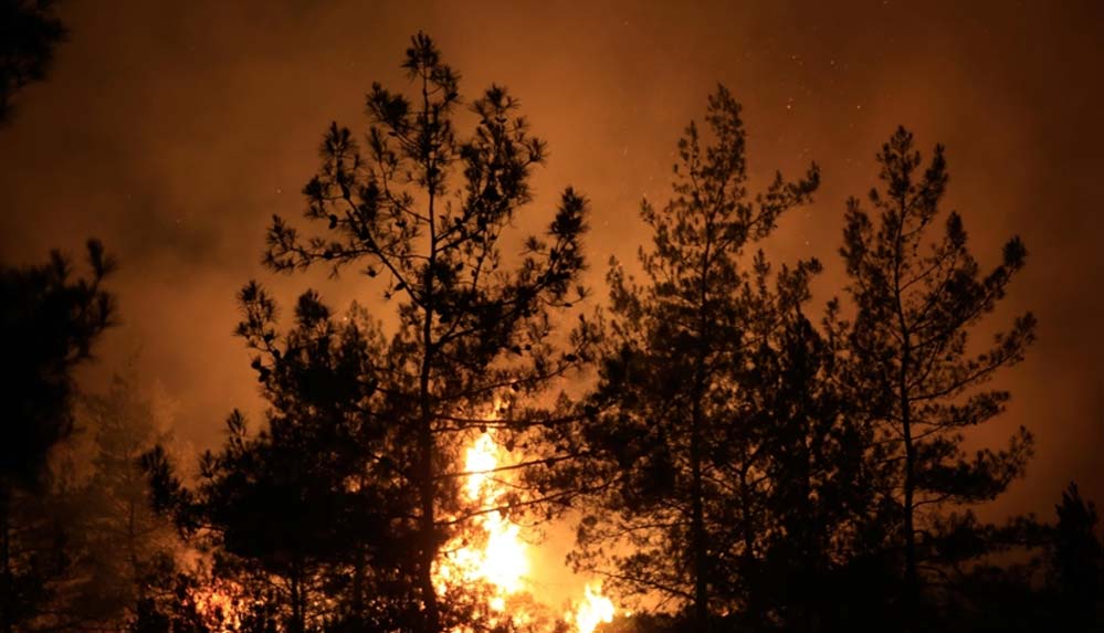 20 helikopter ve 14 uçakla Marmaris'teki orman yangınına müdahaleye başlandı