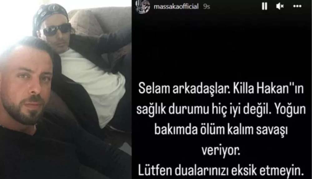 'Killa Hakan' adıyla tanınan ünlü rapçi yoğun bakımda