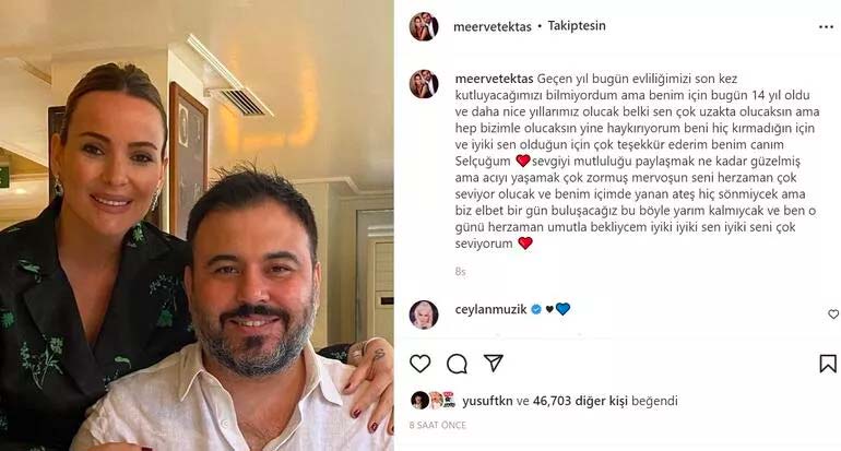 Merve Tektaş'tan evlilik yıldönümünde duygulandıran paylaşım: İçimde yanan ateş hiç sönmeyecek Selçuk