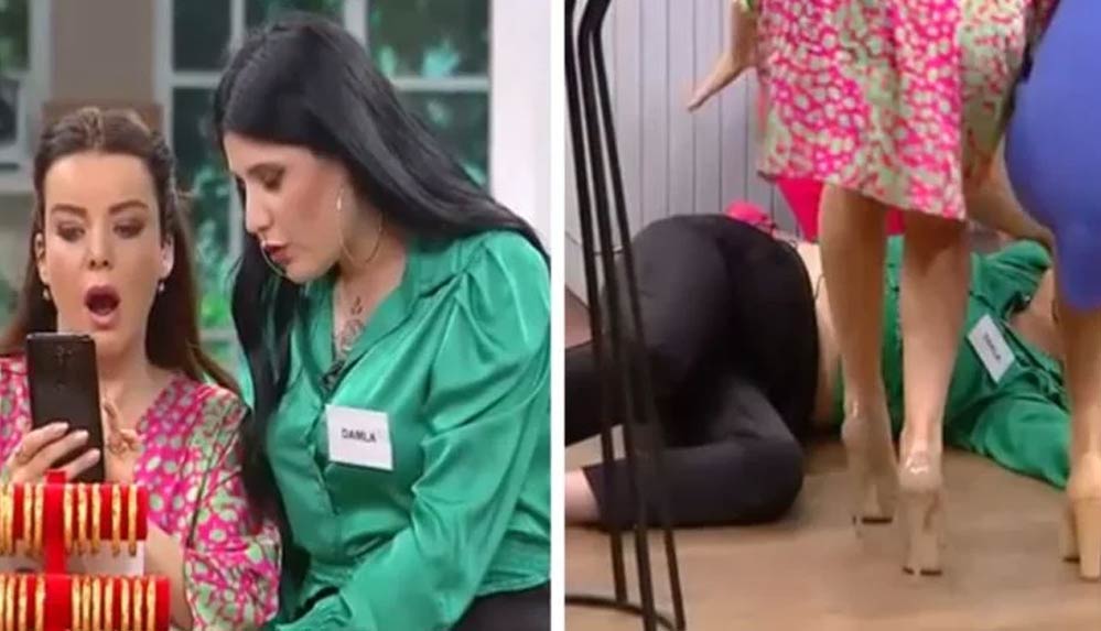 Türk-televizyonlarında-bu-da-oldu--'Gelinim-Mutfakta'da-videoyu-izledi,-yere-yığıldı