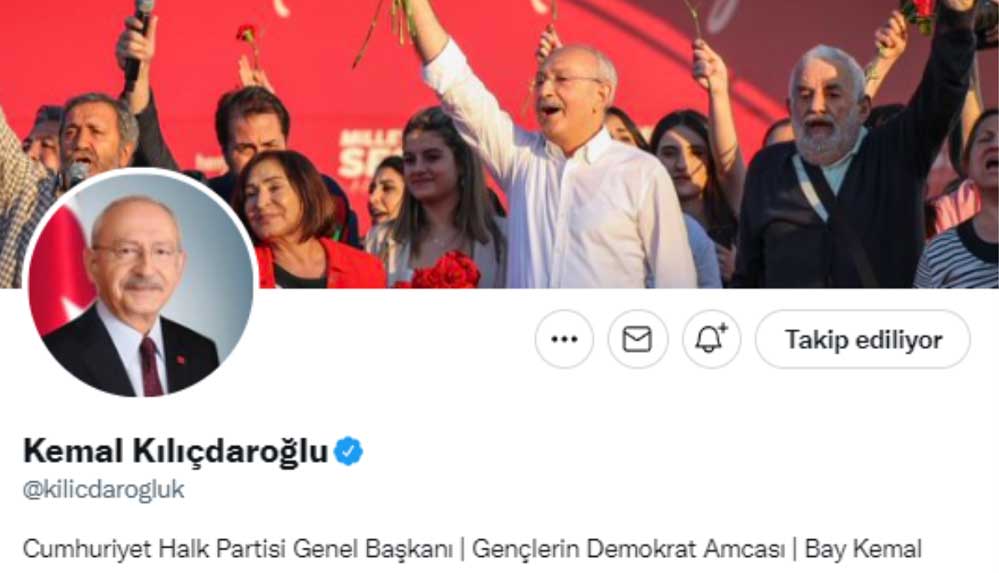 Kemal Kılıçdaroğlu'ndan Twitter profiline 'Bay Kemal' ifadesi!