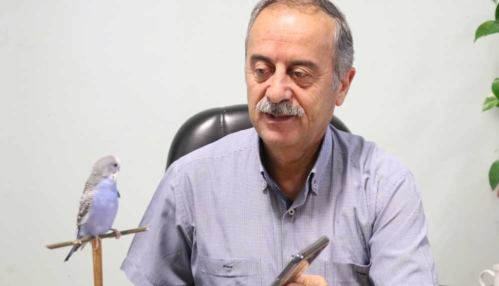 Muhabbet kuşu 'Boncuk' Siirt Adliyesinin neşe kaynağı oldu
