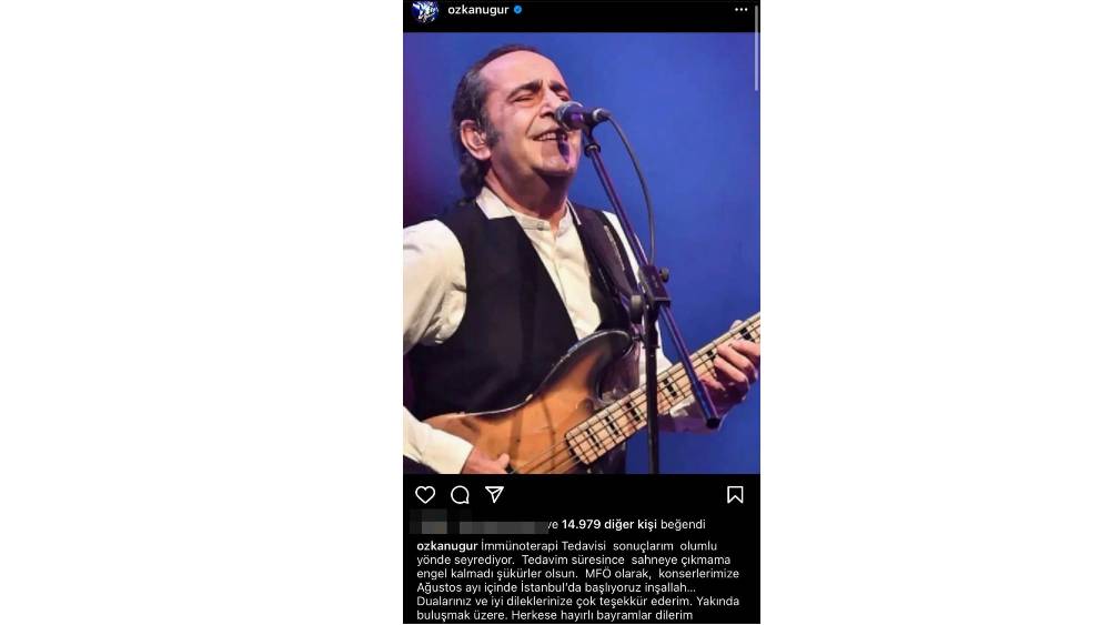 Üçüncü kez kansere yakalanan Özkan Uğur'dan sevindiren haber: 'Sahneye çıkmama engel kalmadı'