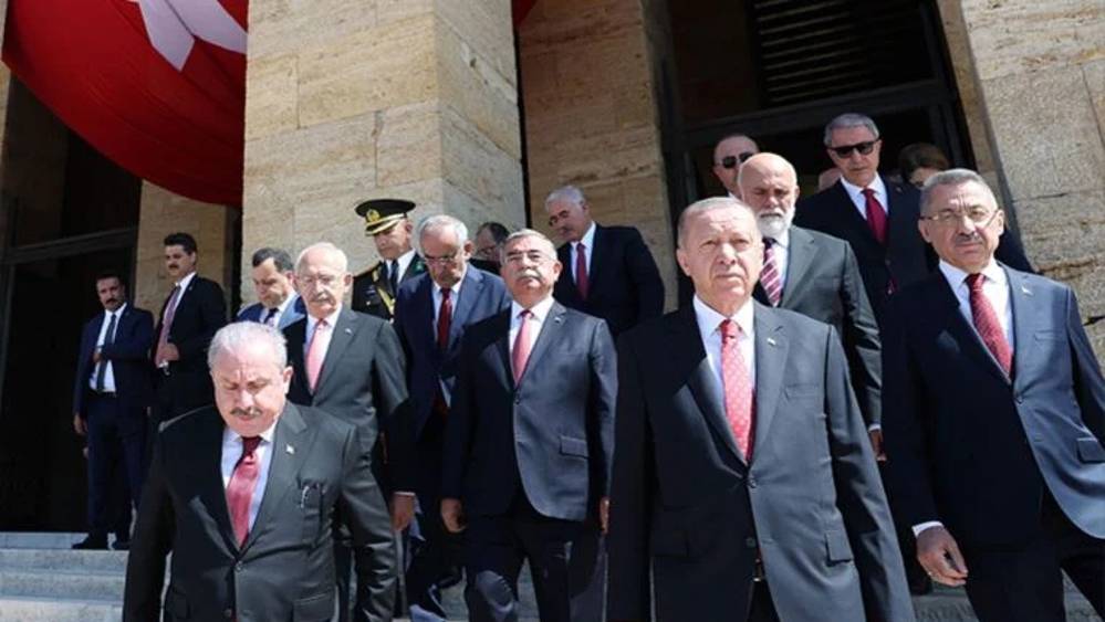 Anıtkabir'de 30 Ağustos Zafer Bayramı: Erdoğan sloganları atıldı!