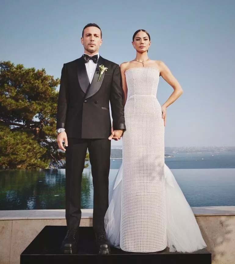 Demet Özdemir ile Oğuzhan Koç evlendi! İşte düğünden ilk kare...