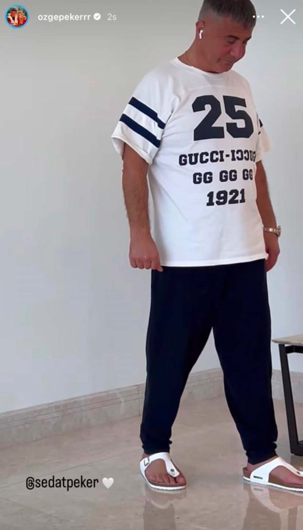 Eşi Özge Peker paylaştı: Sedat Peker'den yeni görüntü