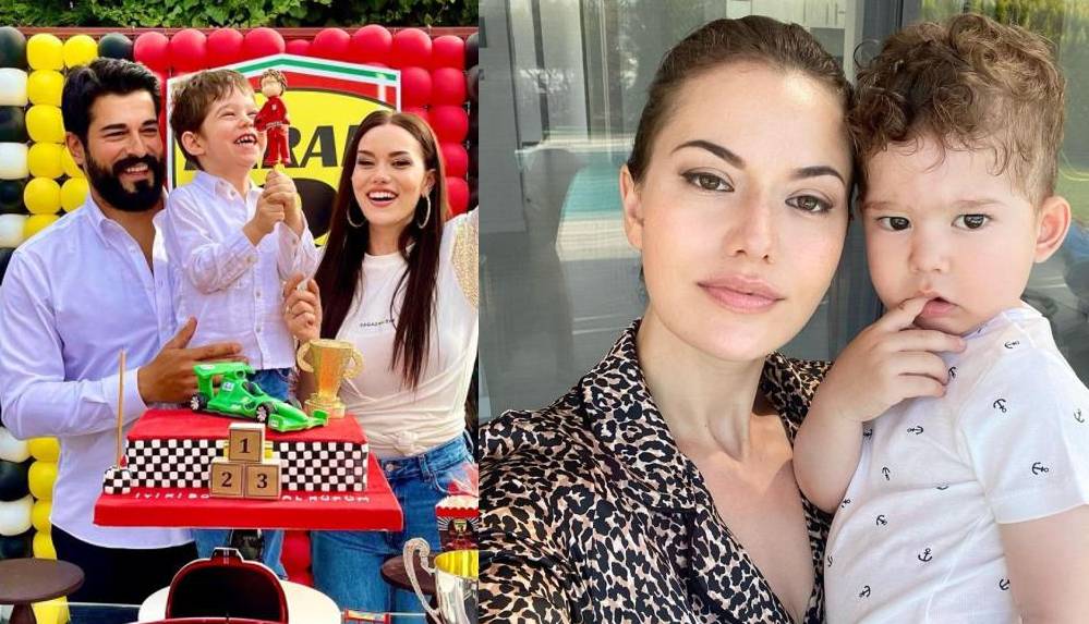 İkinci bebeğine hamile Fahriye Evcen ve oğlu Karan, koronavirüse yakalandı