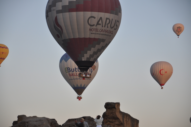 Kapadokya 30 Ağustos ve Zafer Bayramı'nı gökyüzünde kutladı