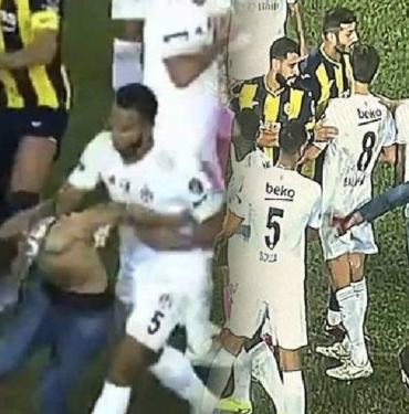 Ankaragücü-Beşiktaş maçında olay çıktı! Sahada tekmeler havada uçuştu