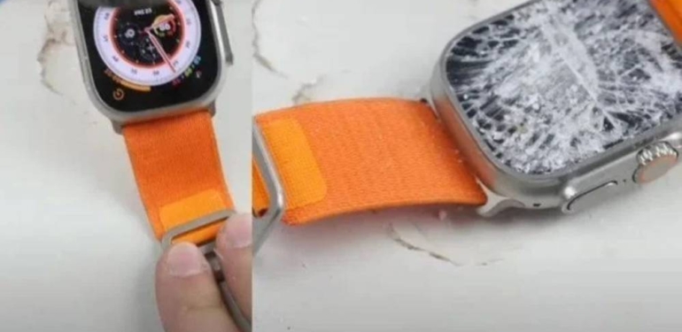 Apple’ın yeni akıllı saatine çekiçli dayanıklılık testi!