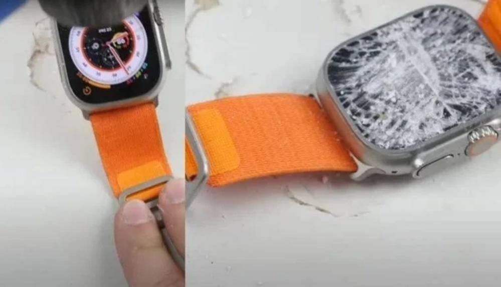 Apple’ın yeni akıllı saatine çekiçli dayanıklılık testi!