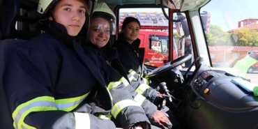 Çankırı'da kadın itfaiyeciler zorlu görevler için hazır kıta bekliyor