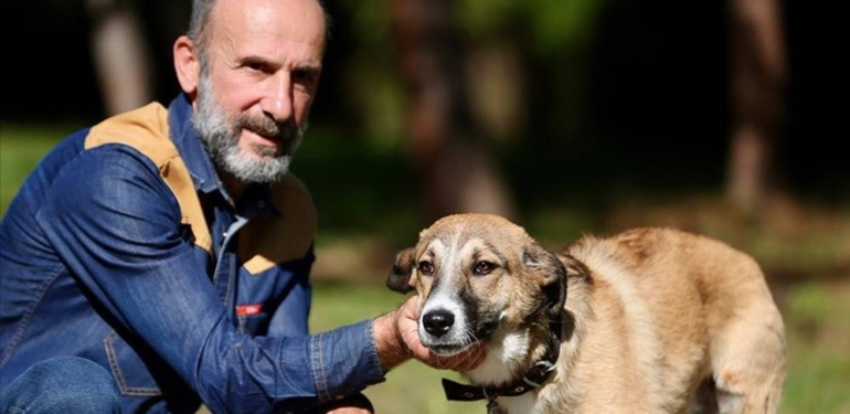 Düzceli hayvansever bir bacağını kaybeden köpeğe çocuğu gibi bakıyor