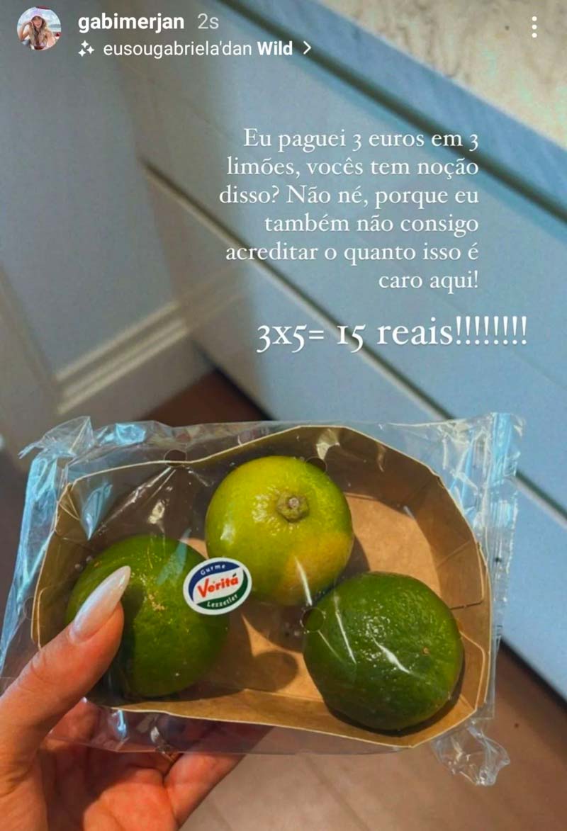 Fenerbahçeli futbolcu Luan Peres'in sevgilisi Gabriela, Türkiye'deki fiyatlara tepki gösterdi!