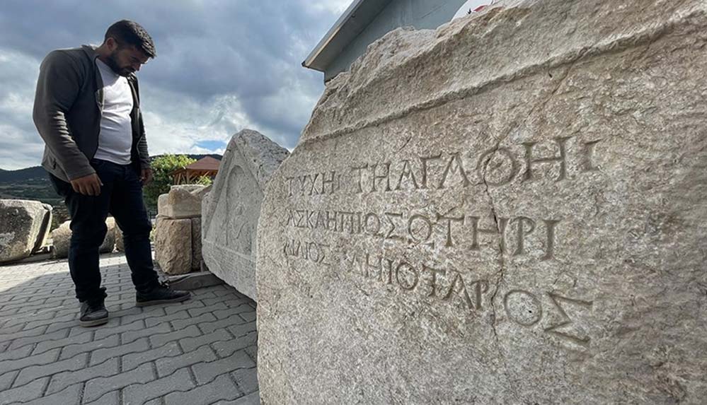 Hadrianaupolis'te 'Asklepios' varlığına işaret eden 1800 yıllık yazıt bulundu