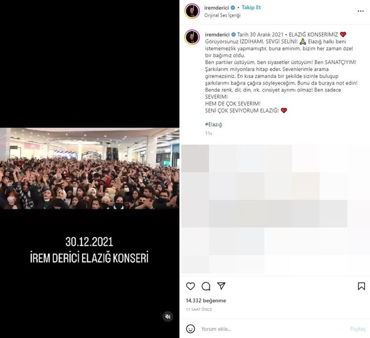 Hedef gösterilen İrem Derici: 'Ben partiler üstüyüm, ben siyasetler üstüyüm, ben sanatçıyım!' 3 Hedef gösterilen İrem Derici: 'Ben partiler üstüyüm, ben siyasetler üstüyüm, ben sanatçıyım!'