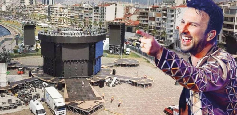 İzmir’de balkondan Tarkan konseri 500 dolar