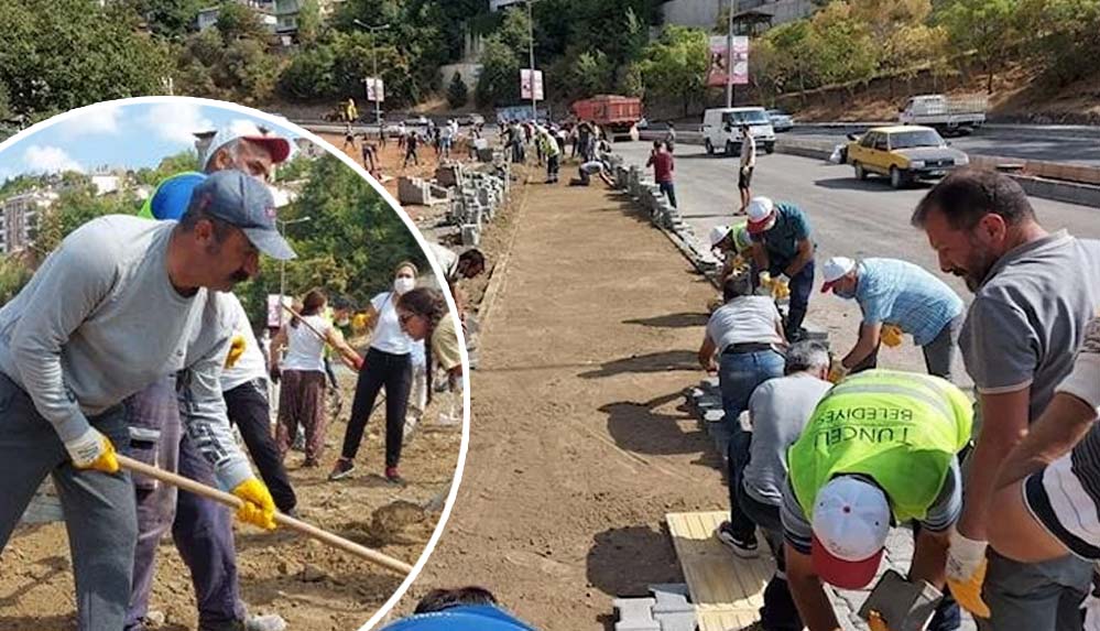 Komünist Başkan Maçoğlu çağrı yaptı, 40 günlük işi halk bir haftada bitirdi