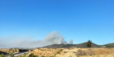 Mersin'de çıkan orman yangınına ekiplerce müdahale ediliyor