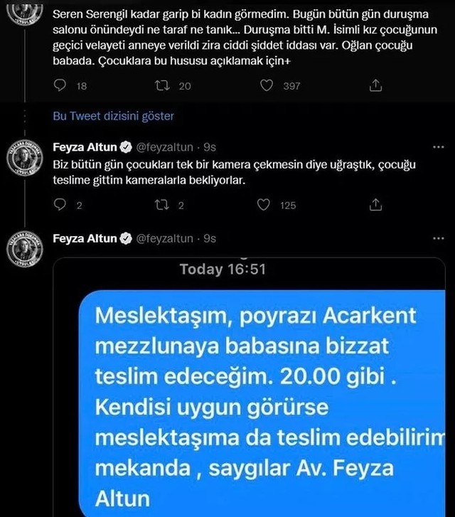 Reha Muhtar'ın kızıyla olan davası hakkında paylaşım yapan Seren Serengil'e Avukat Feyza Altun'dan sert laflar